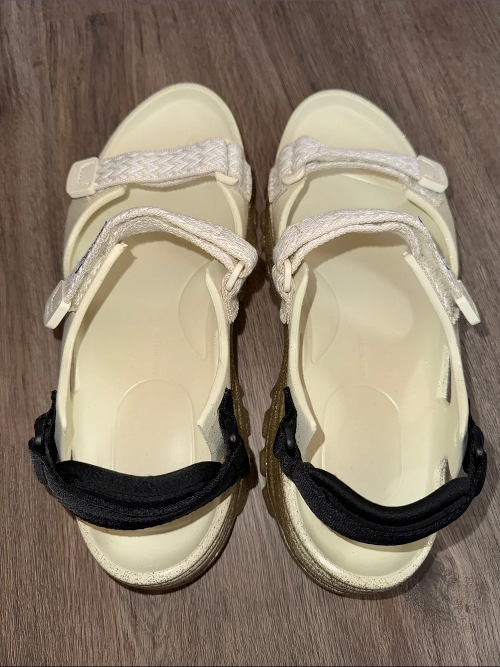 NWOT Lanvin x Suicoke WAKE CURB Sandals Gold Glitter Men’s Size 12 EU 45